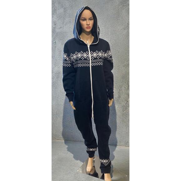 Onepiece Pants - Onepiece Nordic Black and White Jumpsuit